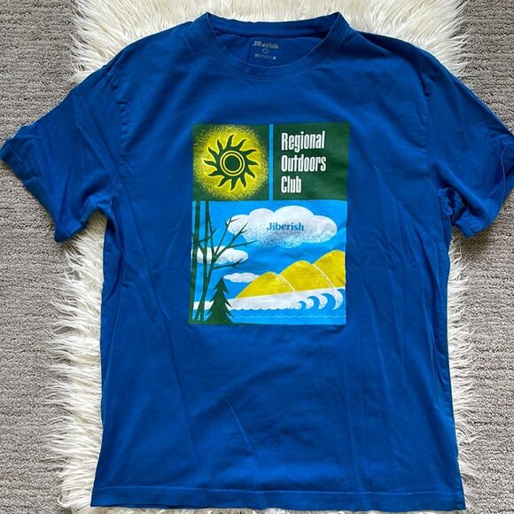 Jiberish Blue Graphic Tee - Picture 1 of 6